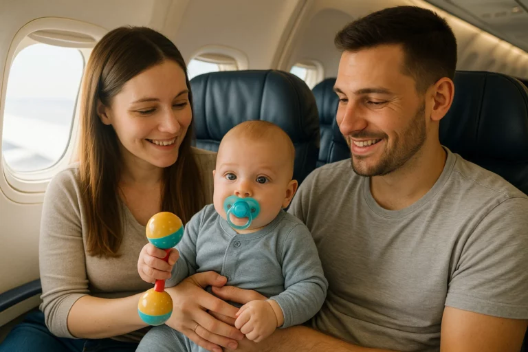 Erster Flug mit Baby: Worauf Eltern unbedingt achten müssen