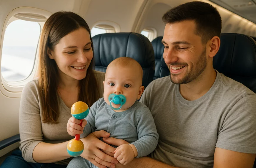 Erster Flug mit Baby: Worauf Eltern unbedingt achten müssen