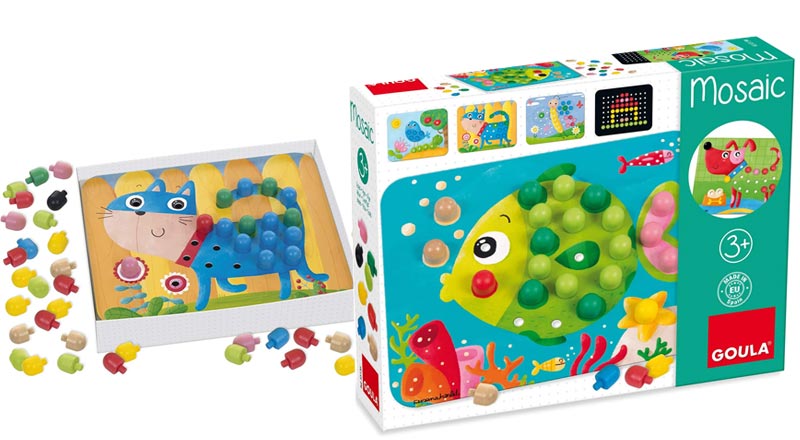 farbenfrohes Jumbo Mosaikspiel