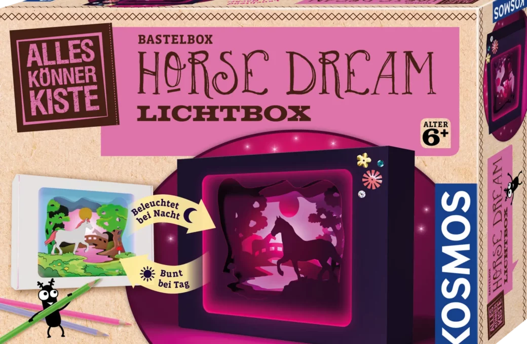 KOSMOS Horse Dream: Lichtbox mit leuchtendem Pferdepanorama