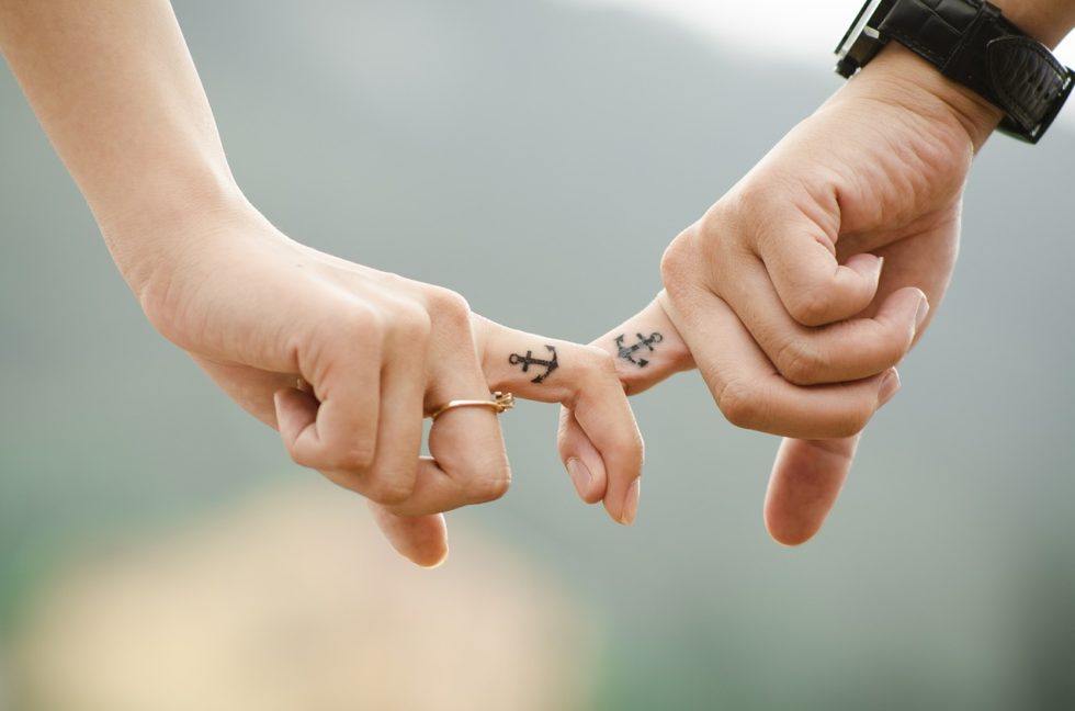 Beziehung Hand in Hand